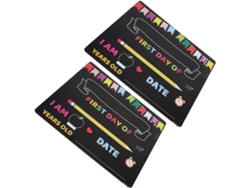 Juego De 2 Pizarras Pequeñas Portátiles Borrables Para La Vuelta Al Cole, Superficie Lisa Para Tiza.