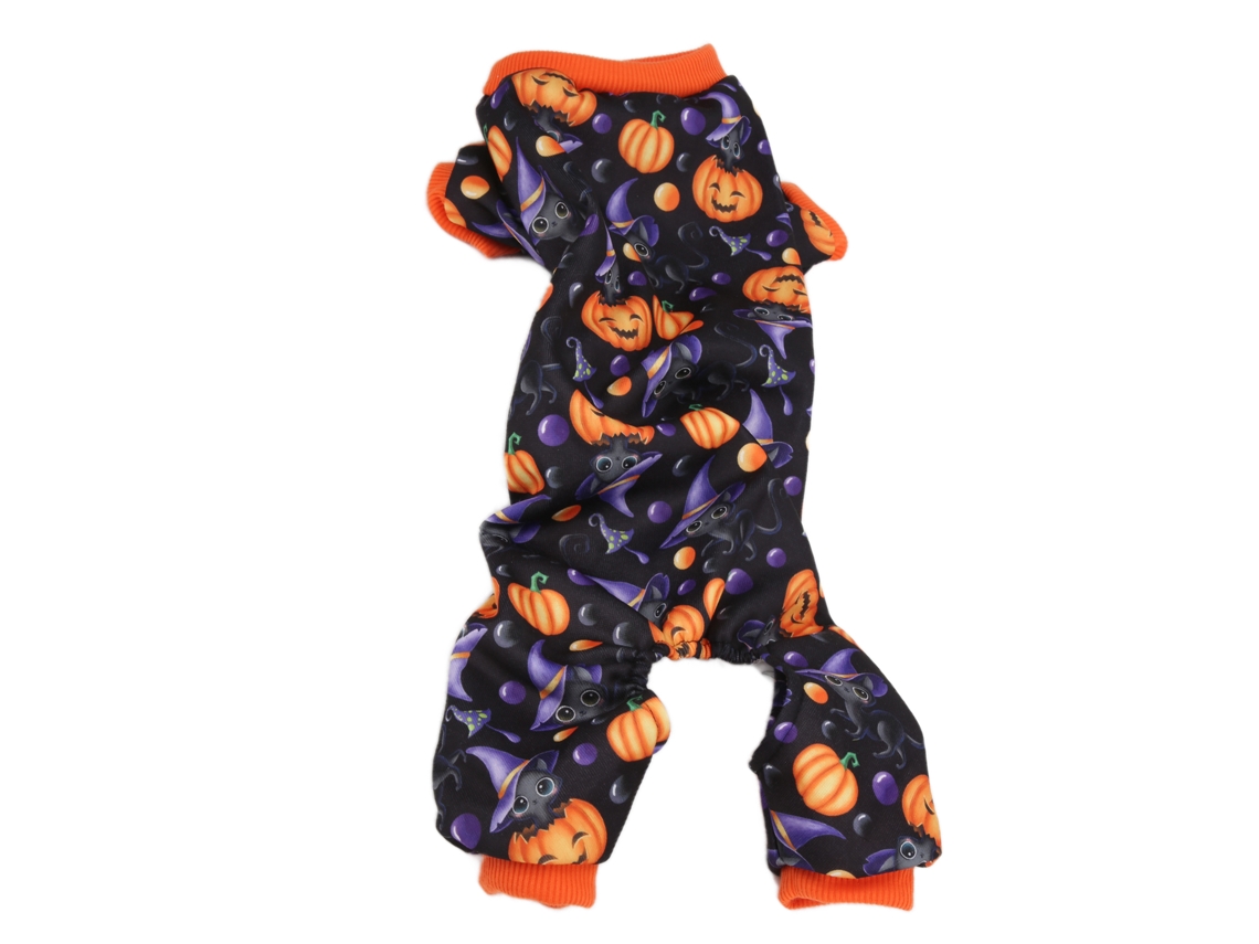 Rebe - Vestido de festa temática de Halloween para cães - Roupas divertidas de inverno e outono