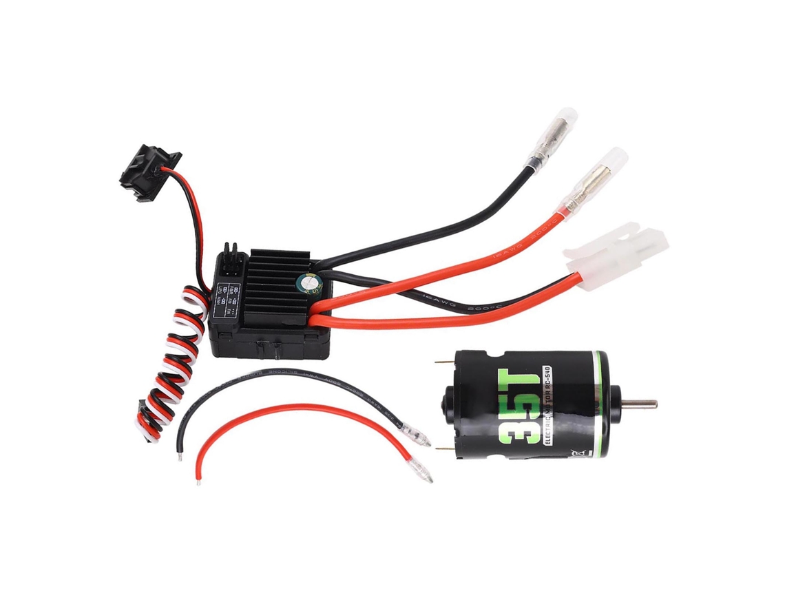 Kit De Motor Esc Con Escobillas Antiinterferencias De Alto Torque 540 60a Para Modificación De Crawler Diy 35t