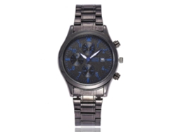 Reloj De Pulsera Analógico De Cuarzo Shangmeimk Con Correa De Acero Y Dial Redondo Azul