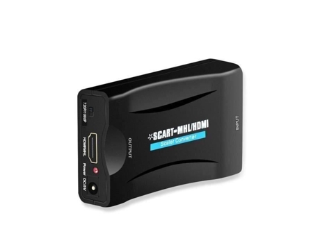 Adaptador Scart a Hdmi 1080P 60Hz Scart Plug And Play convertidor analógico a Digital Adaptador de Audio caja de vídeo