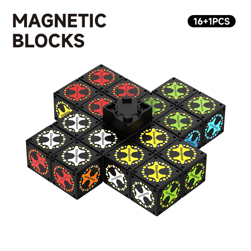 Cubo Magnético Giratorio Antiestrés, Juguete De Escritorio Para Aliviar El Estrés.