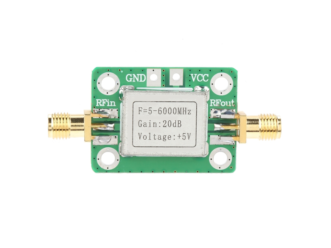 Amplificador De Potencia Rf De Banda Ancha 5m~6ghz Con Ganancia 20db Y Caja De Blindaje