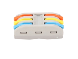 piezas de bloque de terminales, abrazadera, conector de cable, rápido, SPL-3, cable rígido, flexible, multicolor.
