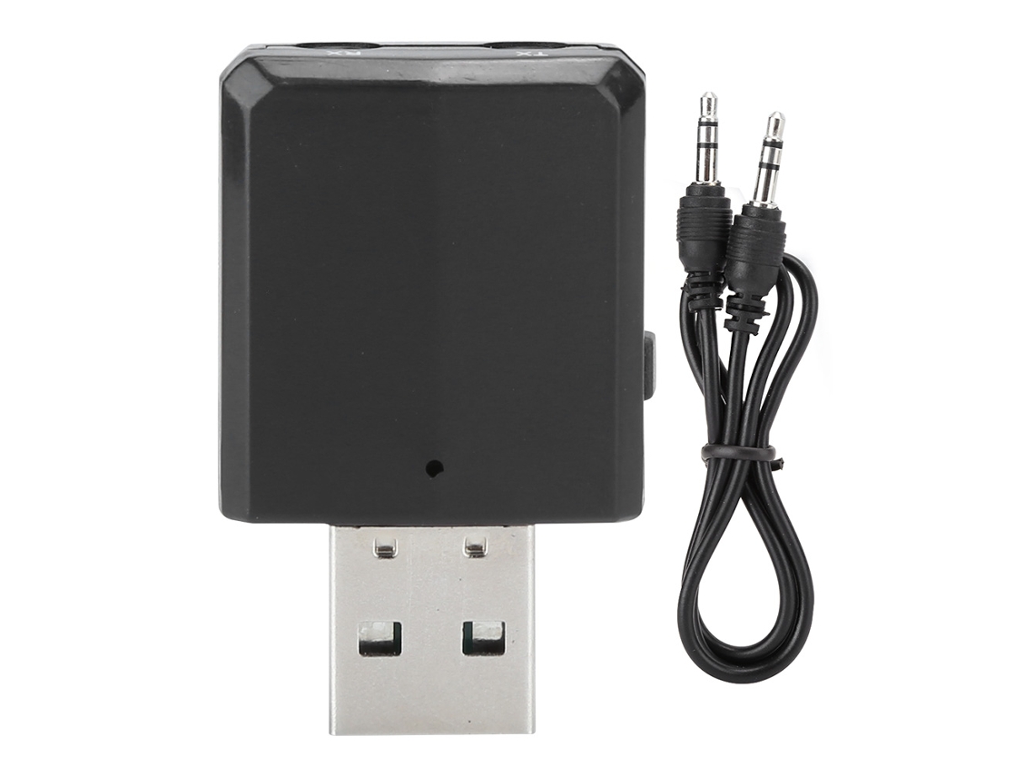 Adaptador Usb Inalámbrico Bluetooth 5.0 Negro, Receptor Y Transmisor De Audio Para Música Y Coche Tv