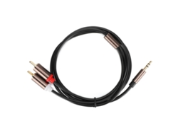 Vlrla-2026novocable De Altavoz De Audio 3.5mm Macho A 2rca 1m