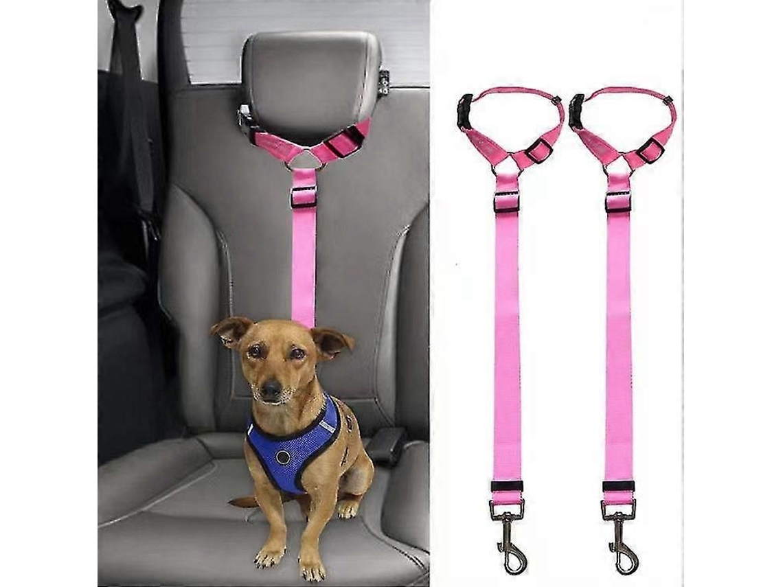 Cinturón de seguridad ajustable para perros con protector elástico, arnés para mascotas. GOKOCO