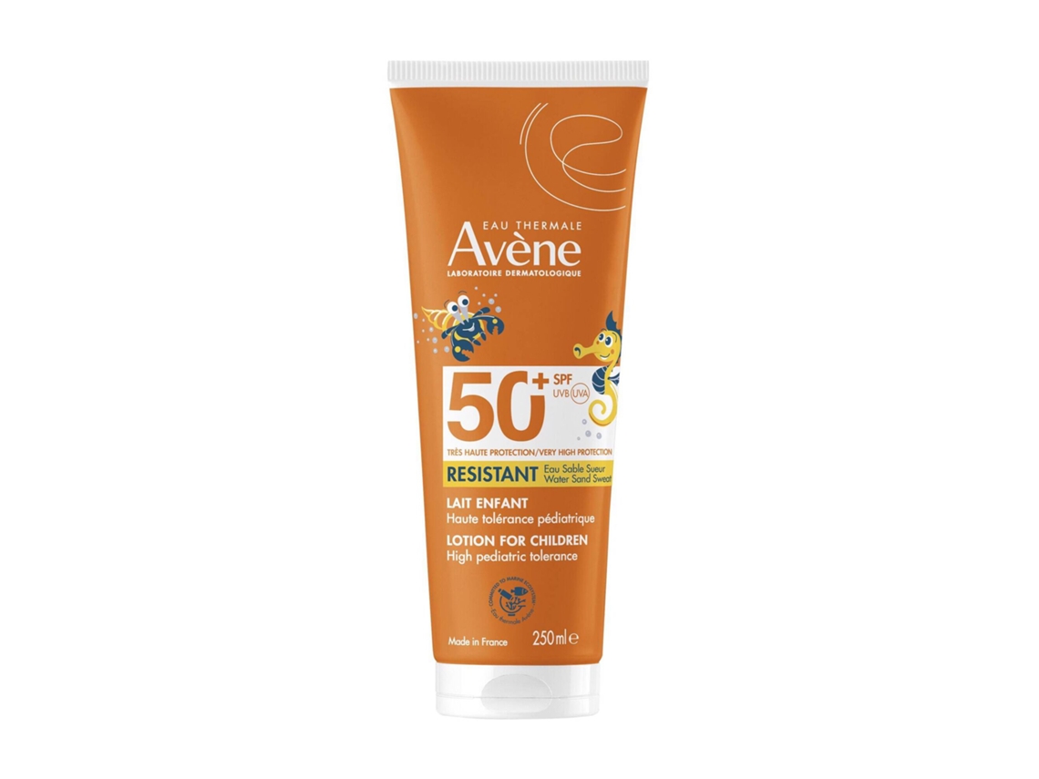 Loción solar Avène para niños FPS 50
