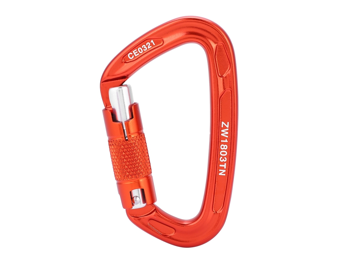 Hebilla De Seguridad Tipo D De 25 Kn Para Montañismo, Rescate Y Equipos Para Actividades Al Aire Libre - Naranja