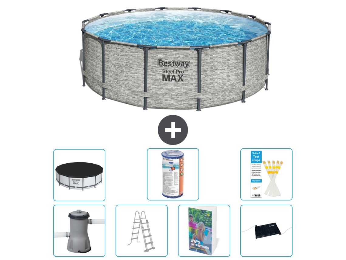 Bestway Piscina Bestway Steel Pro Max Redonda - 427x122 Cm - 8-peças S619