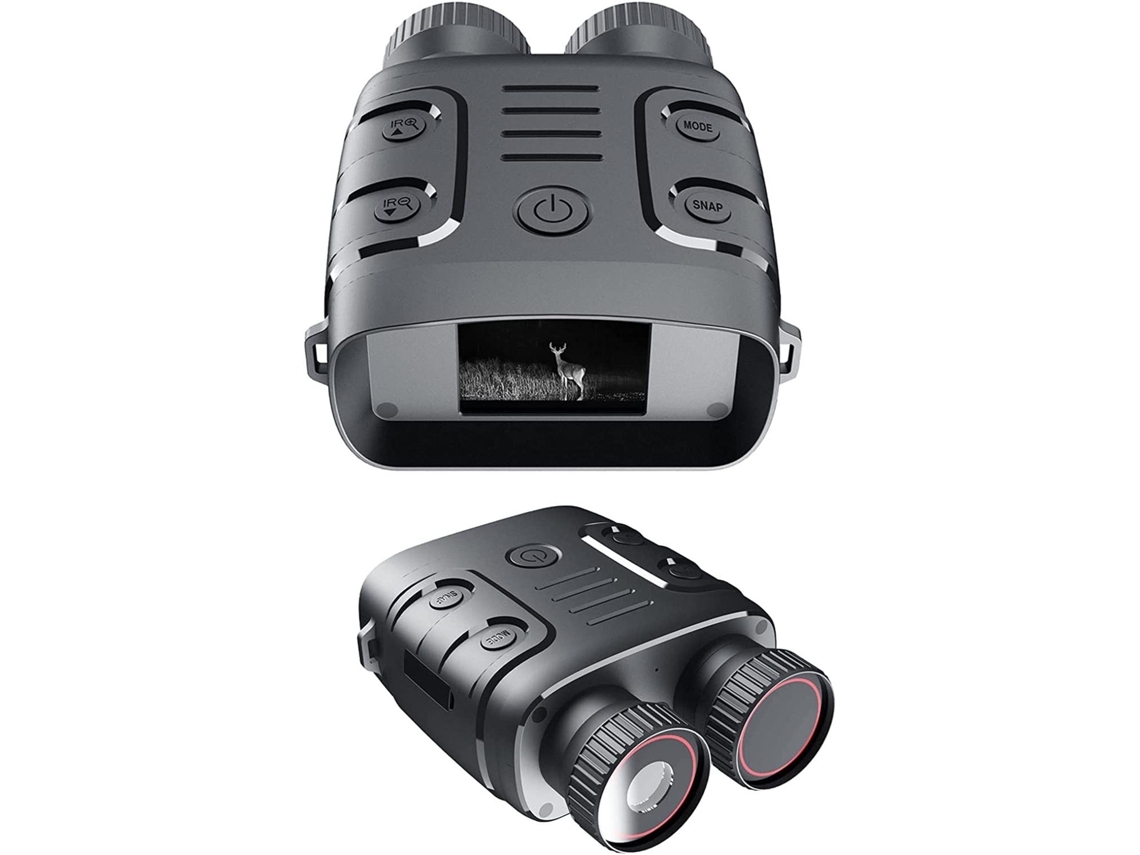 Binoculares de visión nocturna con infrarrojos de 1080p y zoom digital de 5x para caza, acampada, viajes y vigilancia.
