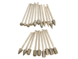 Set De 20 Brocas Diamante Con Mango 3mm, Accesorios Para Herramientas Rotatorias, Para Tallado, Pulido, Grabado Y Mezclado Diy