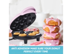 Máquina Para Hacer Donuts Dash Mini De 700 W Con Doble Calentamiento Y Revestimiento Antiadherente, Para Uso Doméstico Y Comercial.