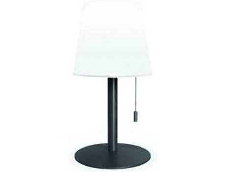 Lámpara de Mesa QUSHINI con Batería Recargable (30 cm x 15 cm x Negro)