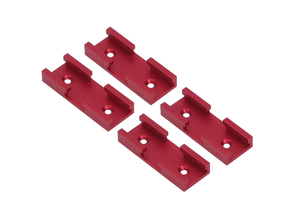 4 Piezas De Riel De Intersección En T De Aleación De Aluminio, Conector De Riel Transversal, Herramientas De Carpintería Y Ebanistería.