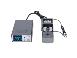 Soldador eléctrico con pantalla digital, calentamiento rápido y control automático de temperatura.