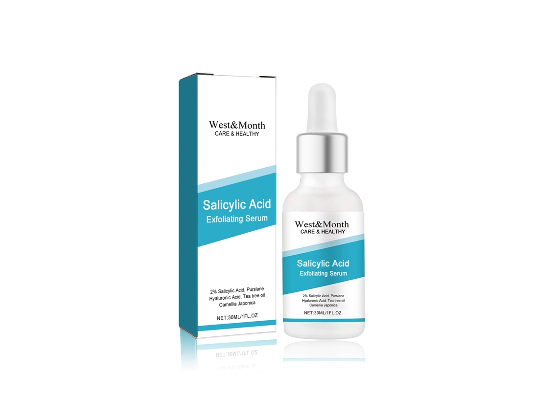 Esencia exfoliante con ácido salicílico para una piel limpia y sana.
