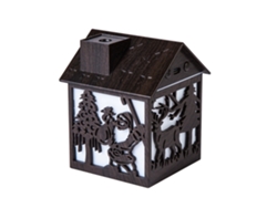 Humidificador de 240 ml con difusor de aroma, 2 modos y 7 colores de luz. Mdug (acabado en madera oscura, USB)