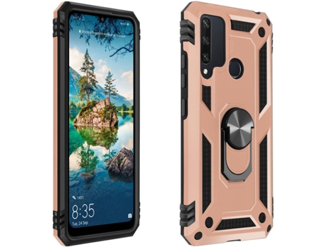 Carcasa Huawei Y6p AVIZAR Anillo Rosa Dorado