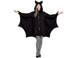 2026-traje De Murciélago Para Mujeres Halloween Adulto Cosplay Vampiro Vestido Negro Cálido Con Cremallera