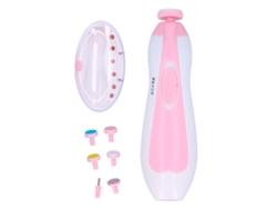 Kit Cortauñas Eléctrico Para Bebés De 0 A 3 Años Con Luz Led Segura - Rosa