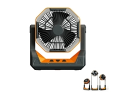 Ventilador portátil Gusshious HF01 con ajuste de 4 velocidades y gran batería de 8000 mAh, color naranja