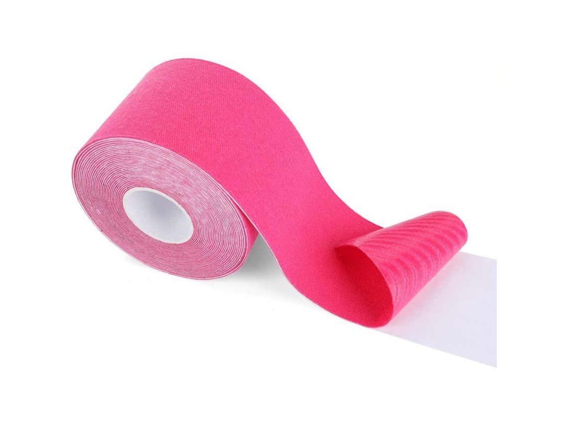 Cinta Deportiva Rosa Para La Estabilidad, Recuperación Y Soporte Muscular En Actividades Deportivas.