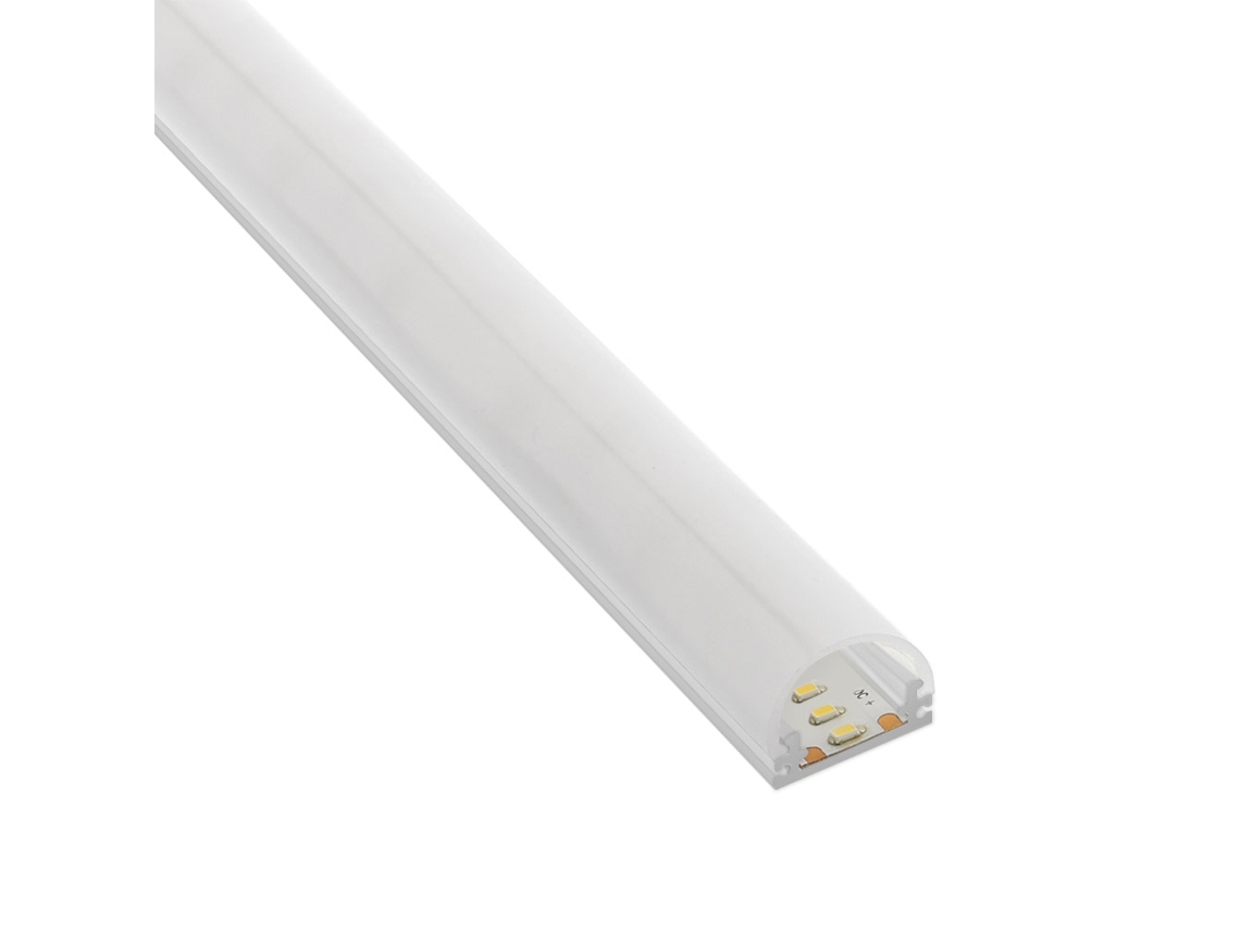 Perfil Aluminio Lua Para Tiras Led 2 Metros LEDBOX