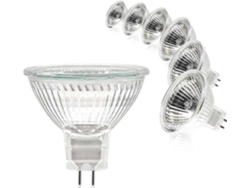 Rebe-bombilla Spotlight Mr16, 12v 50w, Base Gu5.3, Regulable, Luz Blanca Cálida 2700k, Paquete De 6