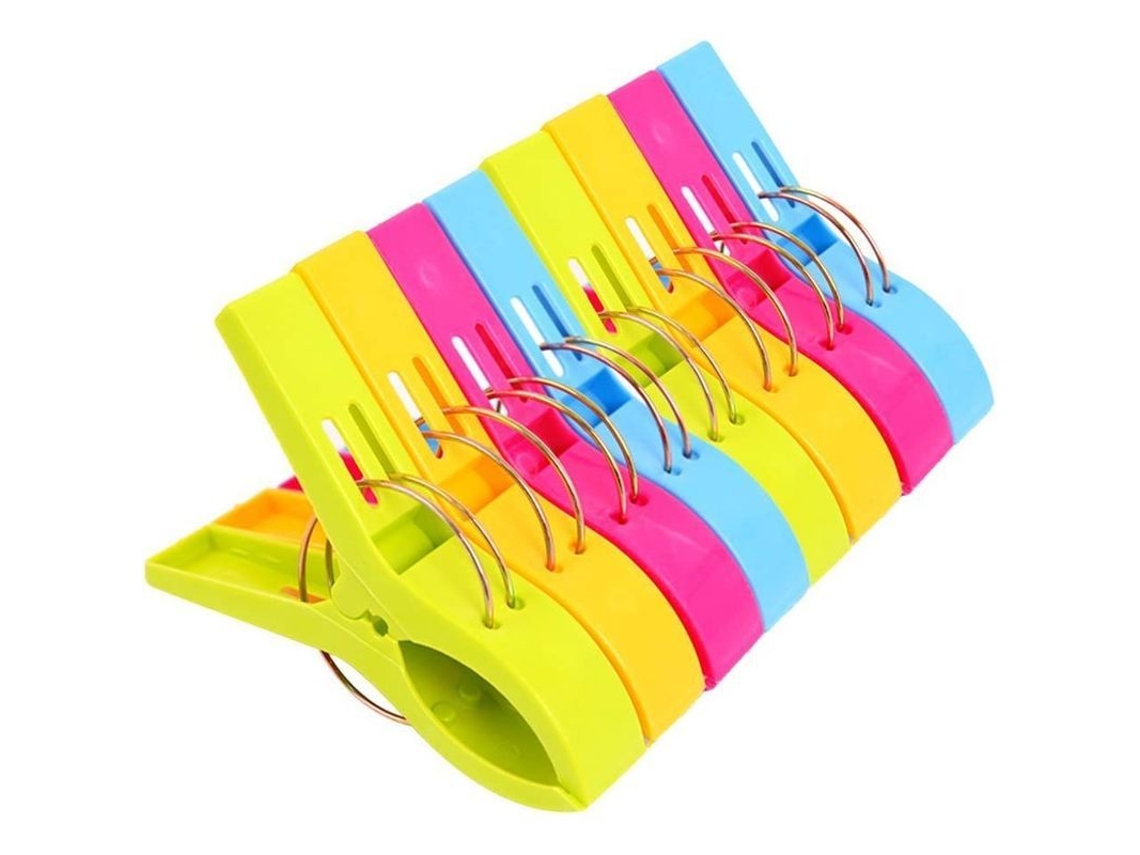 Cajones Para Toallas De Playa, 8 Piezas, Multicolor, Resistentes Al Viento Para Sillas De Playa Y Cruceros.