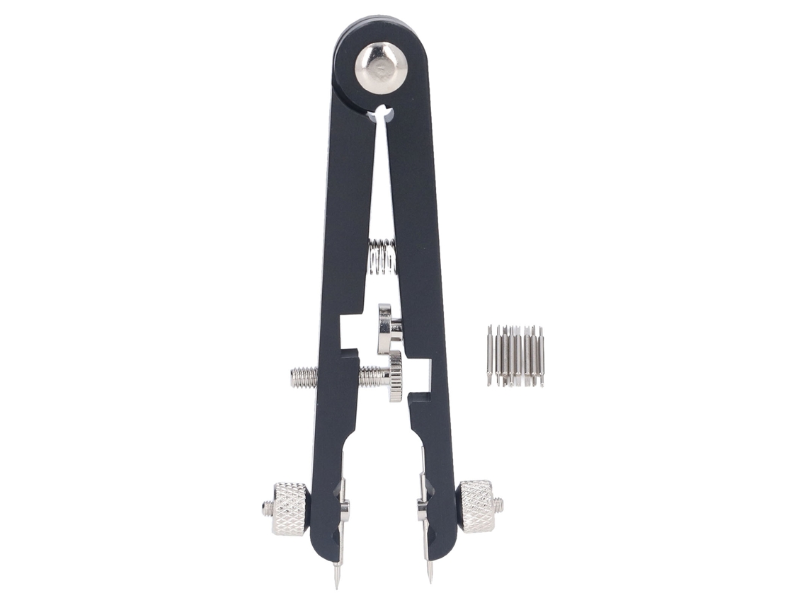 Pinzas Portátiles En Forma De V Para La Reparación De Relojes, Con Resorte Ajustable De Alta Elasticidad Y 8 Agujas.