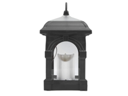 Farol Solar Colgante Para Exteriores Con Luz Cálida Y Efecto De Llama Dinámico Para Jardín Y Patio - Negro