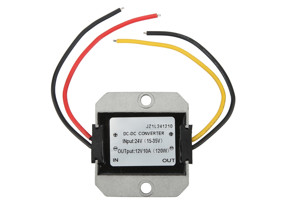 Módulo Convertidor Buck Dc 24v A 12v 10a Impermeable Ip67 Para Equipos Regulador De Voltaje