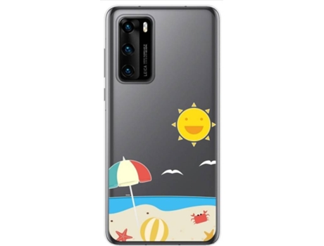Carcasa Huawei P40 TUMUNDOSMARTPHONE Dibujos Transparente Multicolor