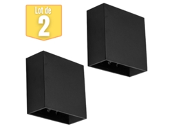 Lote de 2 Vekta-A Black 4W 230lm de paredes LED BRAYTRON