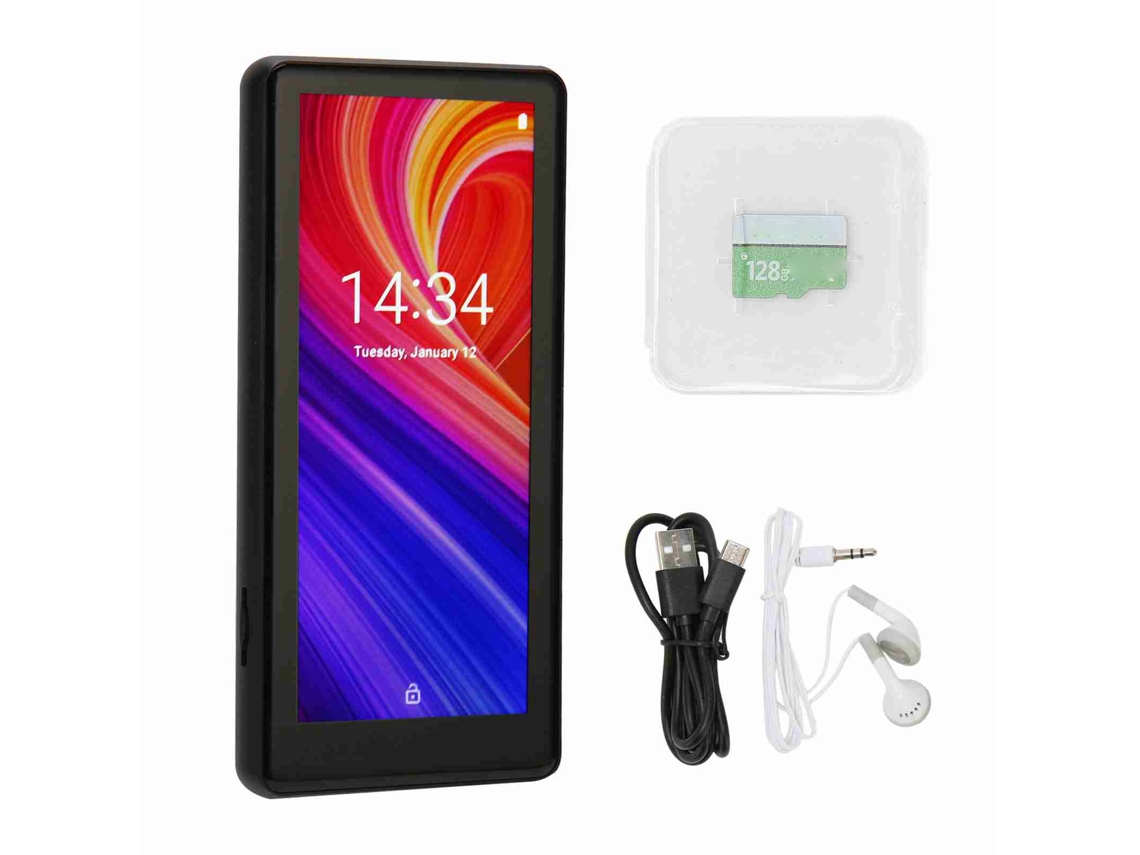 Reproductor Mp3 De 4,0 Pulgadas Con Pantalla Táctil Hifi Con Bluetooth Wifi Reducción De Ruido Radio Fm 16+128gb