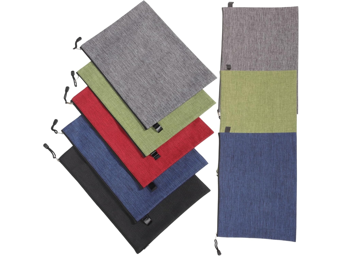 Organizador De Archivos B4 De Tela Oxford Con Cremallera Segura (8 Piezas)