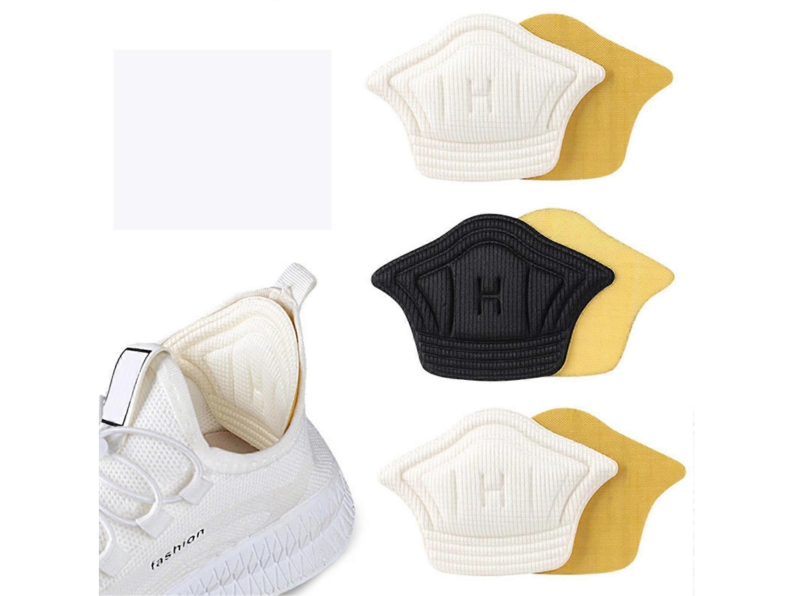 Omni-2pcs Plantillas De Talón Autoadhesivas Para Aliviar Dolor, Protector Anti-desgaste Espesor Para Tacones Altos Estilo Grueso Negro