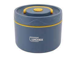 Caja De Almuerzo De Acero Inoxidable Aislada 550ml 2 Niveles Apilable Azul Mar Profundo