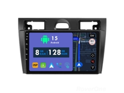 Coche Radio Android Auto Autoradio 8GB RAM 128G ROM CarPlay Navegación GPS Pantalla Táctil RoverOne para Ford Fiesta Mk VI 5 Mk5 2002 - 2008 