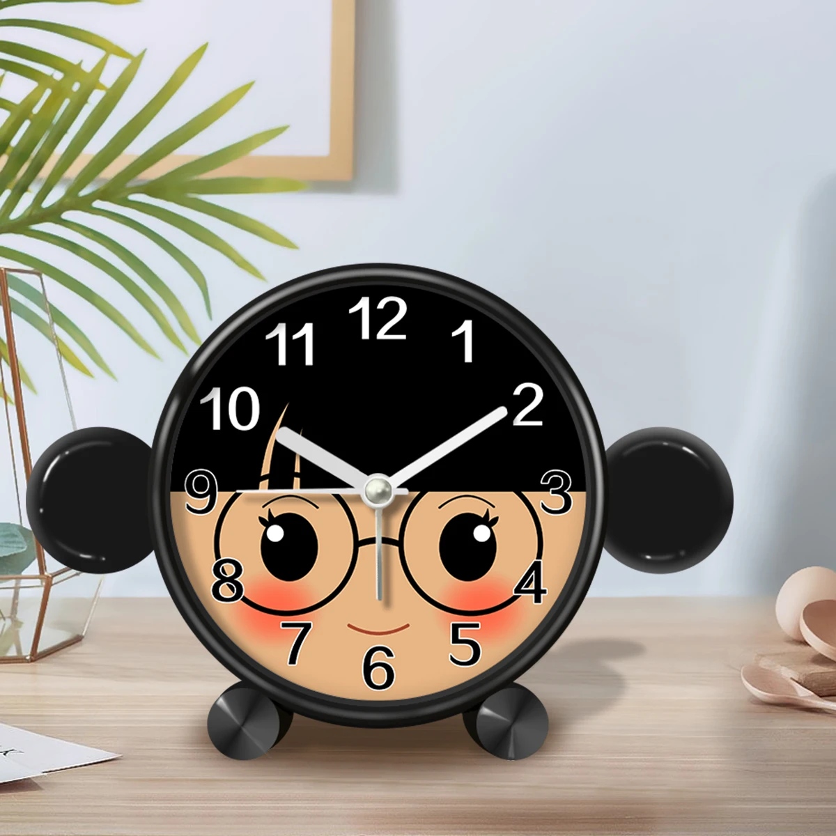 Lindo Y Educativo Reloj Despertador Para Niños, Con Forma De Animal, Redondo Y Silencioso.
