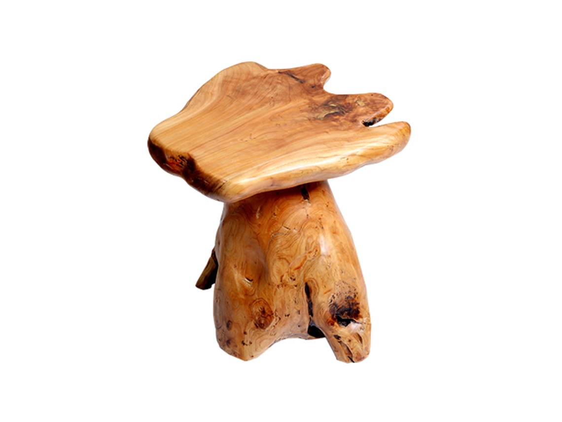 Mesa de centro de madera de abeto de forma irregular/Maceta Ziwei Store