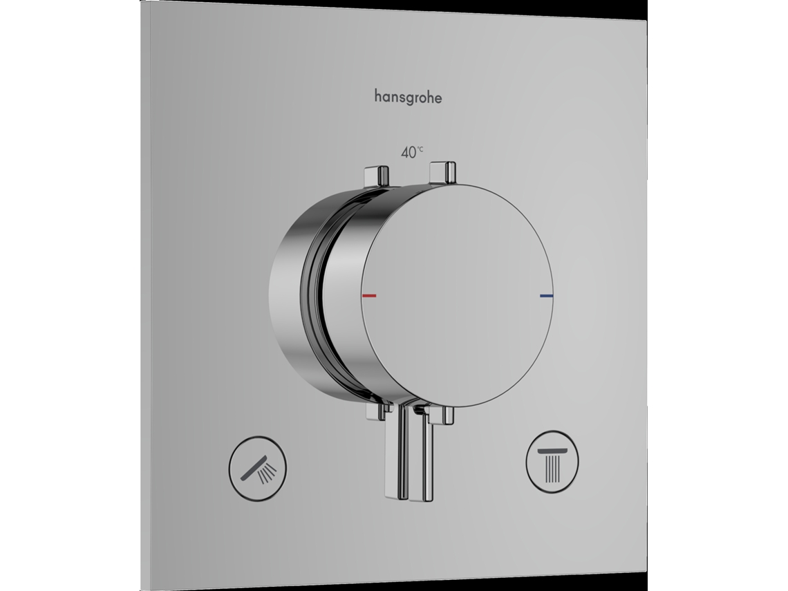 Termostato empotrado Hansgrohe Ecostat Comfort para 2 usuarios, 33711000, color cromo