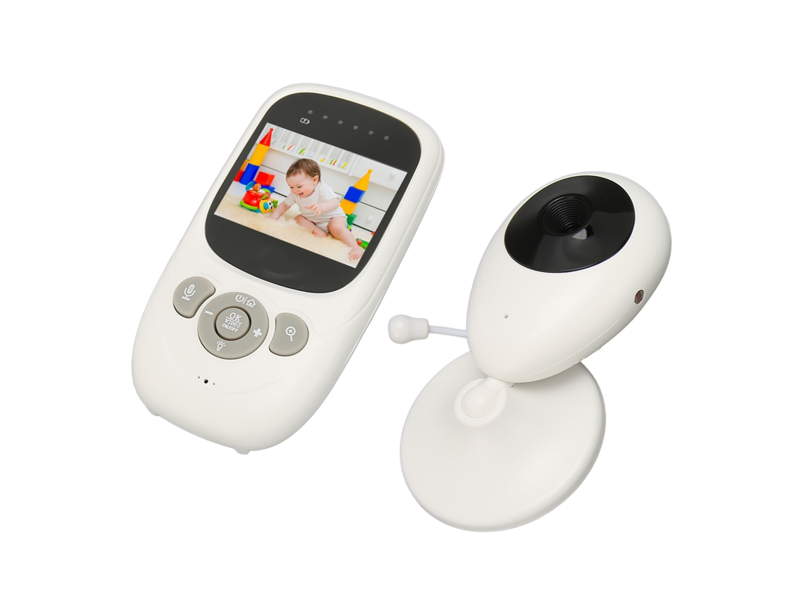 Monitor Para Bebés Con Cámara Y Audio Hd 1080p, Visión Nocturna, Comunicación Bidireccional, Inalámbrico, Enchufe Estadounidense.