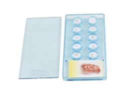 10 Cristales Dentales Blancos De 2 Mm Para Decoración Dental Con Caja.