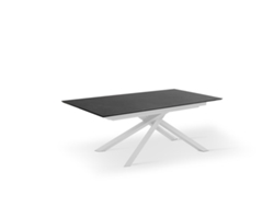 Xavier - Mesa Extensible (170/270 x 90 cm) en HPL Blanco STONES