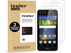 3x Protector Cristal Templado Huawei P8 Lite Smart HONGWE.