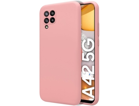 Carcasa Samsung Galaxy A42 5G TUMUNDOSMARTPHONE Silicona Líquida Rosa