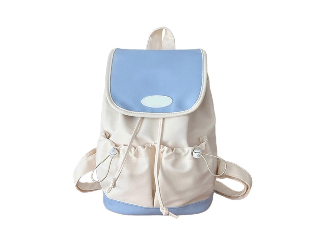 Mochila escolar de nailon, bonita y práctica para niñas de primaria. Mochila de gran capacidad, ideal para uso diario. Color azul.