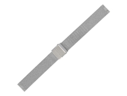 Charm para correa de reloj de acero inoxidable plateado de 14 mm
